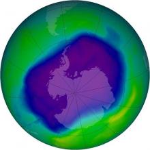 created by NASA public domain;  https://commons.wikimedia.org/wiki/File:Antarcitc_ozone_layer_2006_09_24.jpg