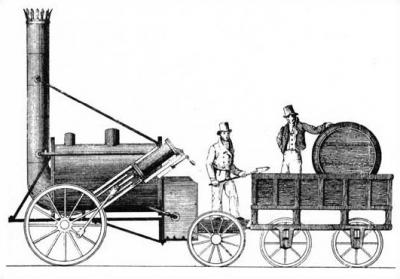This work is in the public domain in its country of origin and other countries and areas where the copyright term is the author's life plus 70 years or fewer.   https://commons.wikimedia.org/wiki/File:Stephenson%27s_Rocket_drawing.jpg