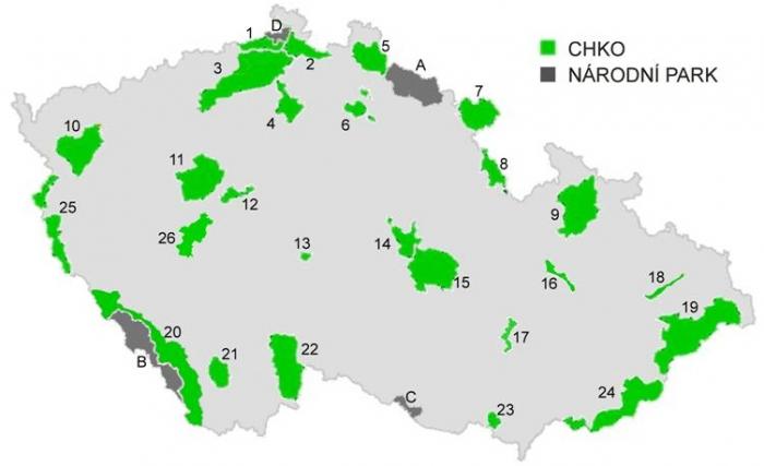 VK -upraveno podle https://commons.wikimedia.org/wiki/File:CHKO%2BNP_Czech_map.png 